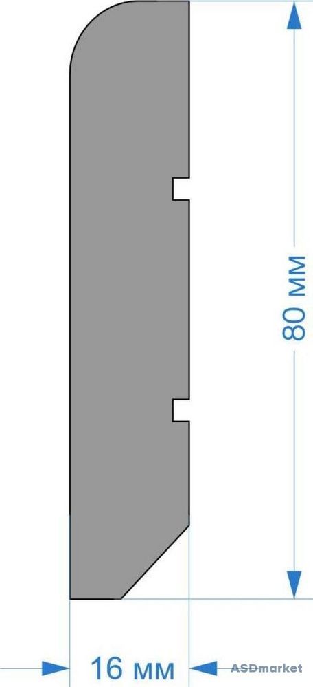 Плінтус Paсioli MDF PMP005