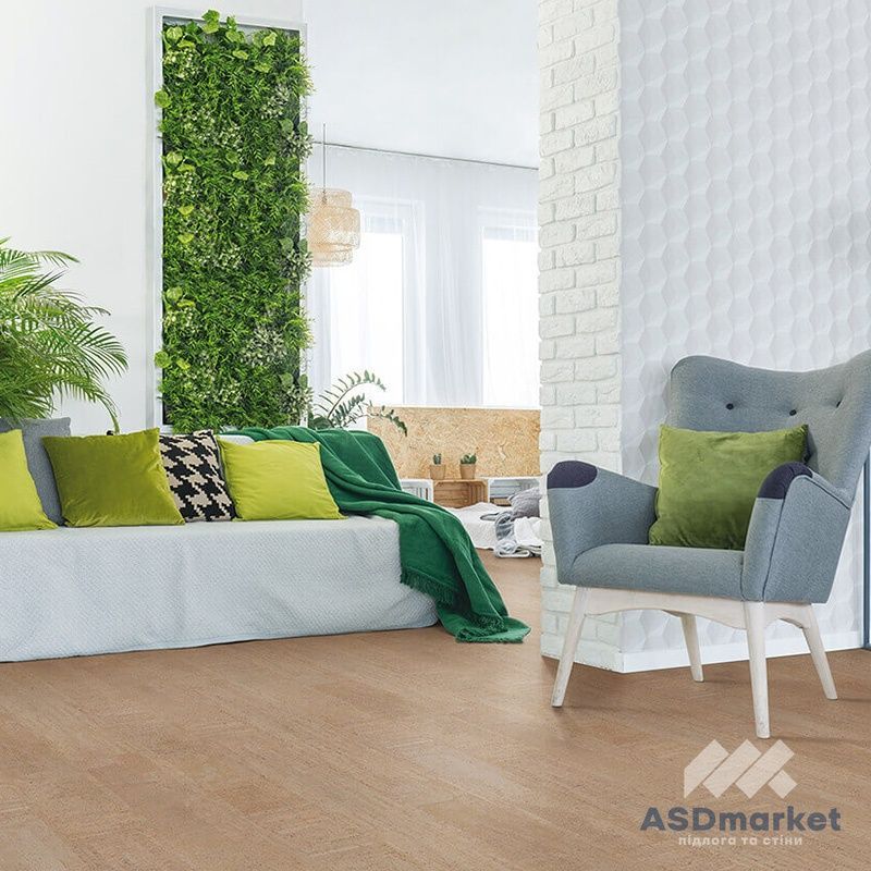 Корок для підлоги замковий Amorim Wise Cork Inspire 700 Fashionable Cement AA8L001