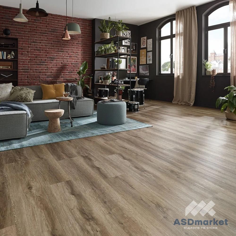 Вінілова підлога замкова Wineo 400 ML&nbsp;Wood XL Authentic&nbsp;Oak&nbsp;Brown MLD296WXL