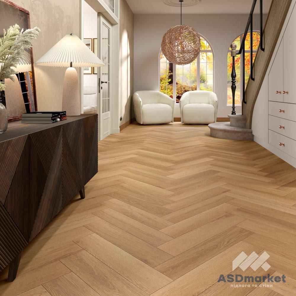 Виниловый SPC Ламинат AlsaFlooring Horizon Herrigbone Силон HZB 1208