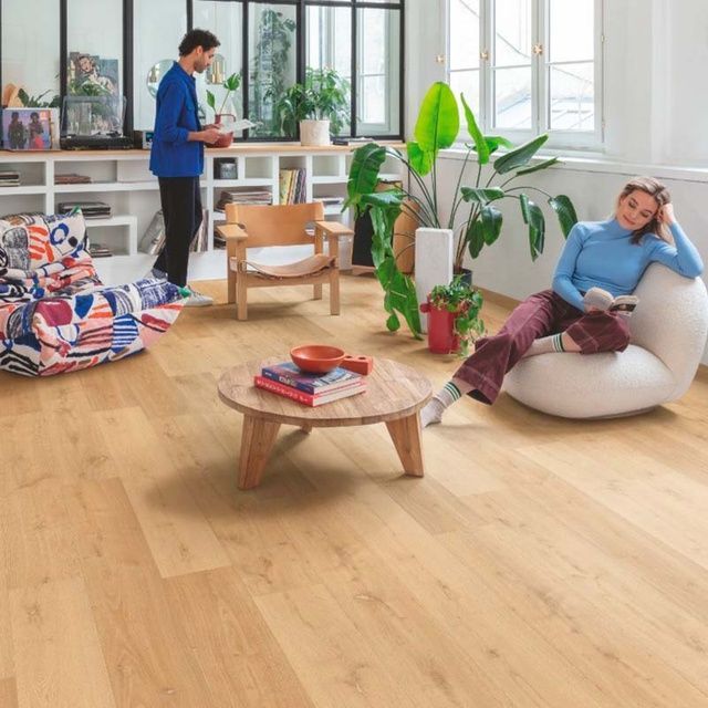 Виниловый пол замковой Quick-Step Bloom Дуб элегантный натуральный AVMPU 40316