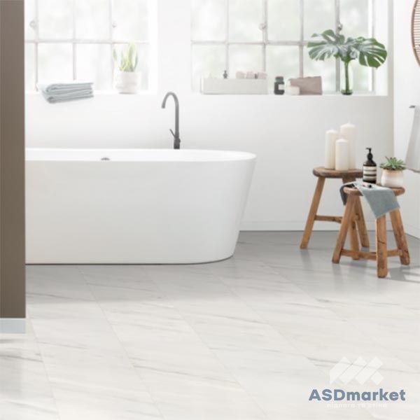 Ламінат Egger Kingsize Aqua+ Мармур Леванто білий ELF812