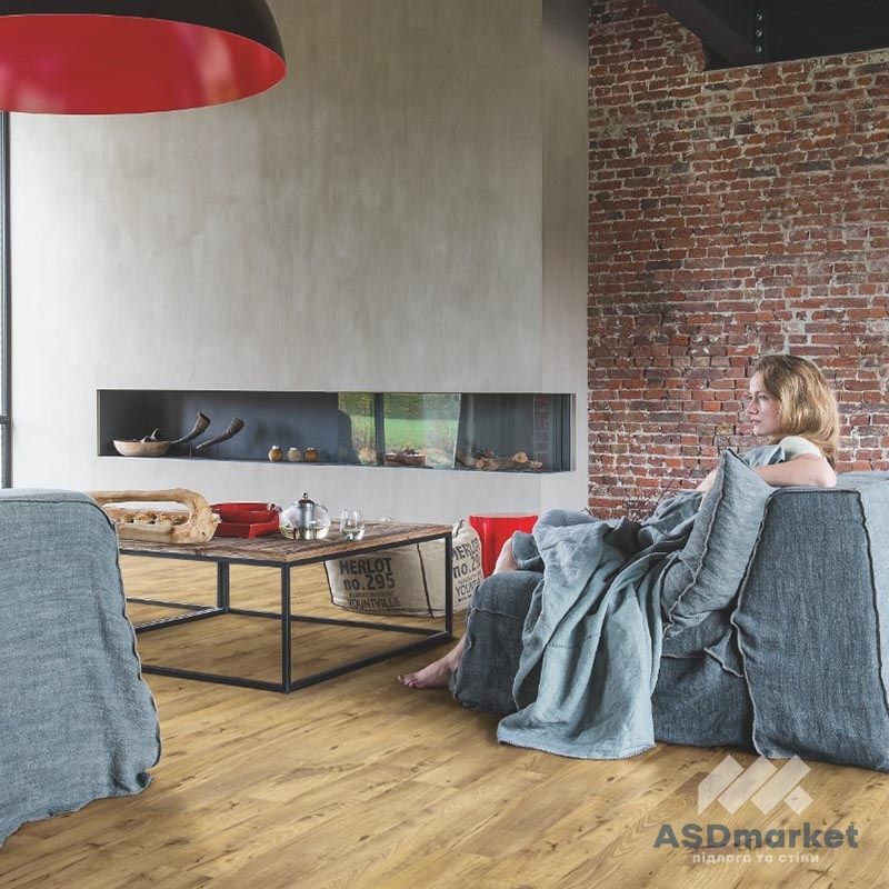 Вінілова підлога замкова Quick-Step Alpha Vinyl Blos Small Planks Каштан вінтаж натуральний AVSPU40029