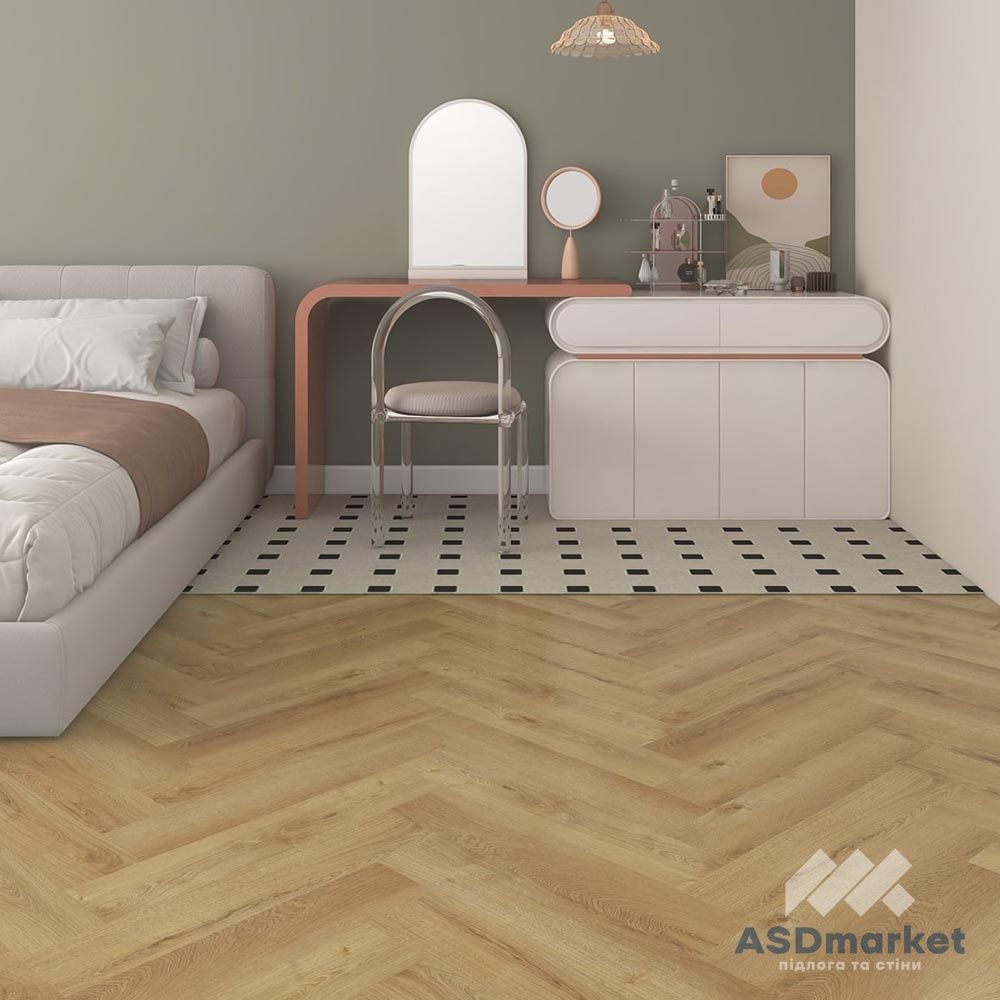Вініловий SPC ламінат Nomad Flo Classic Herringbone Lima NF10344