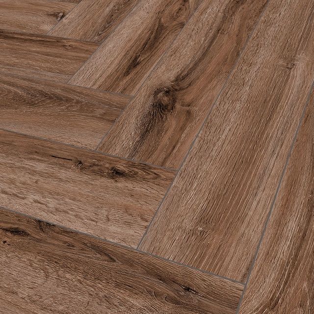 Виниловый SPC Ламинат Falquon The Floor Herringbone Portland Oak P1005