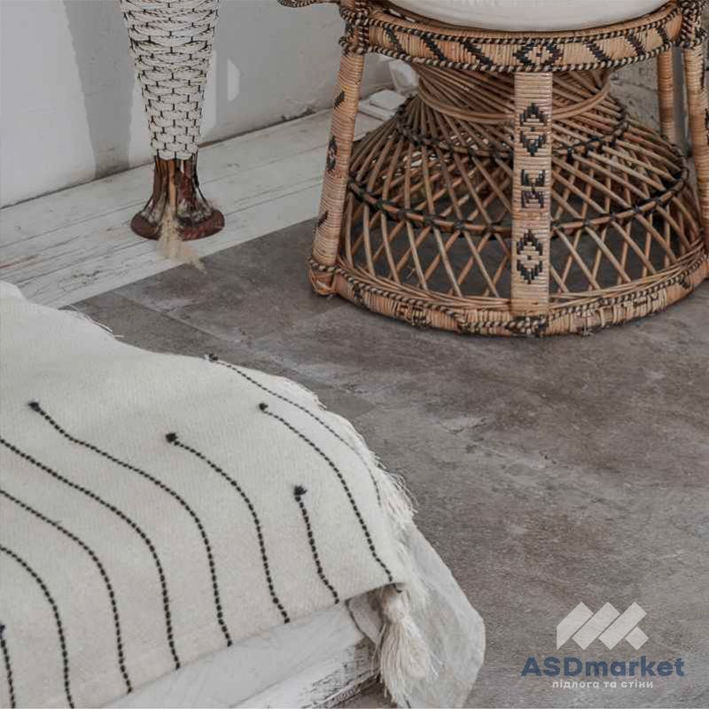 Виниловый пол SPC клеевой Vinilam Ceramo Сланцевый Камень 61605