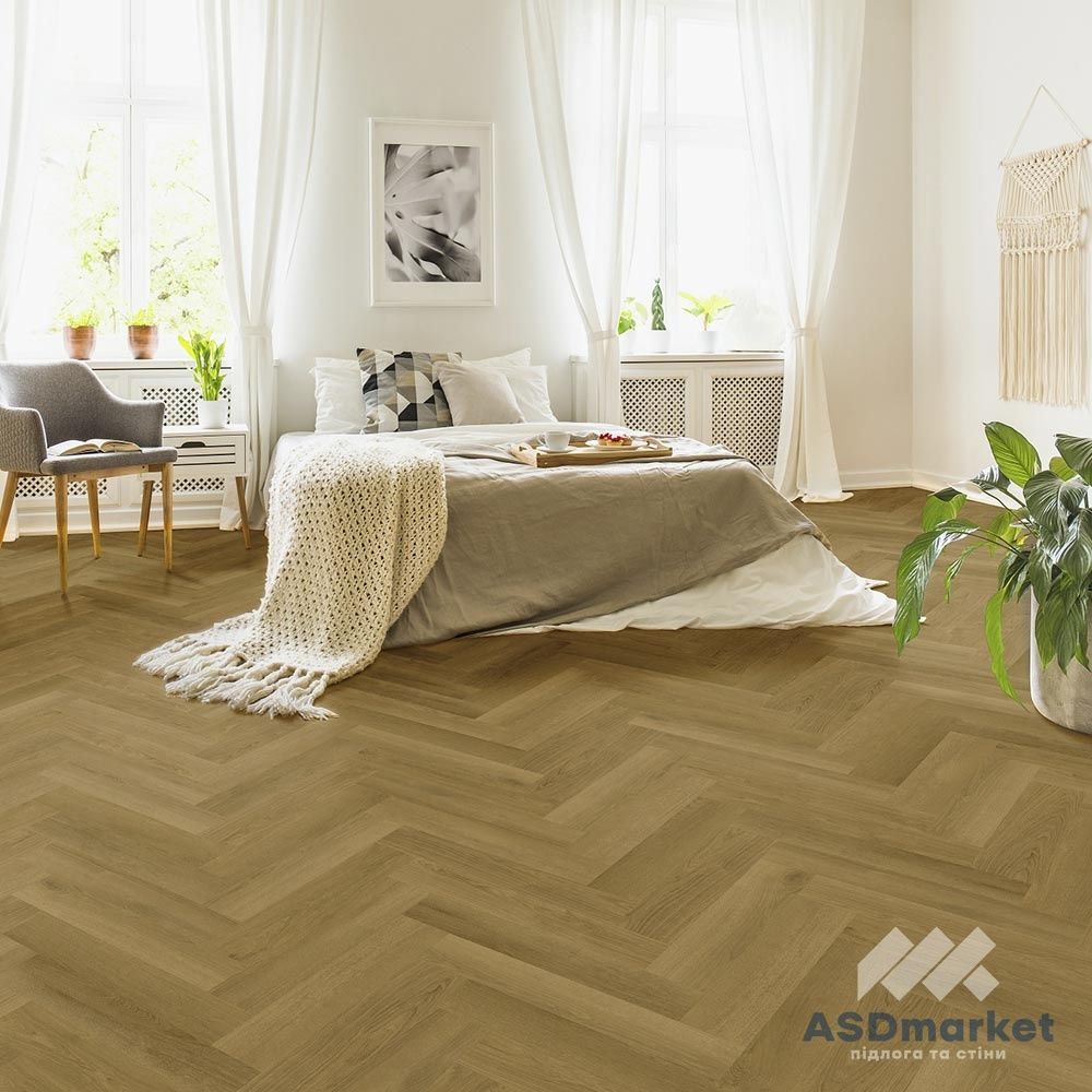 Вініловий SPC ламінат Novocore Legacy Herringbone Oak 7587