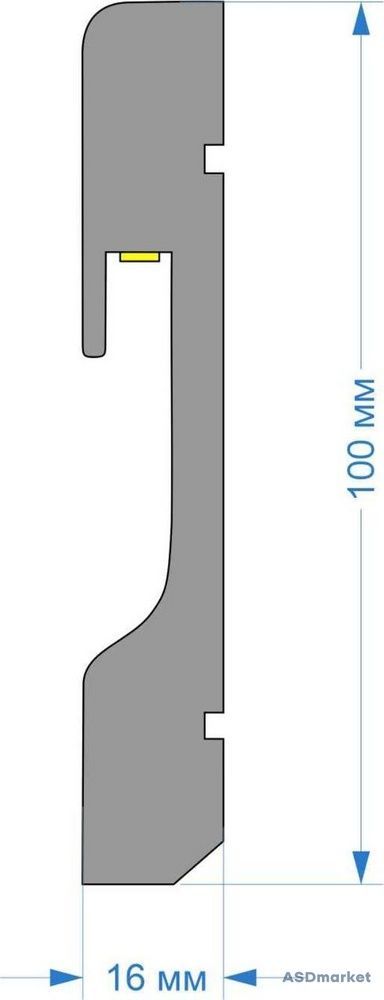 Плинтус Pacioli MDF PMP031