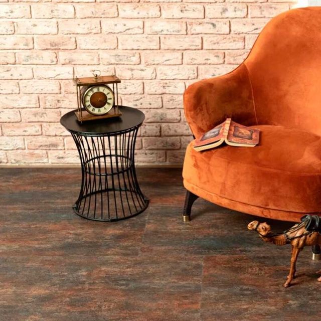 Виниловый пол SPC клеевой Vinilam Ceramo Керамическая Сталь 71617