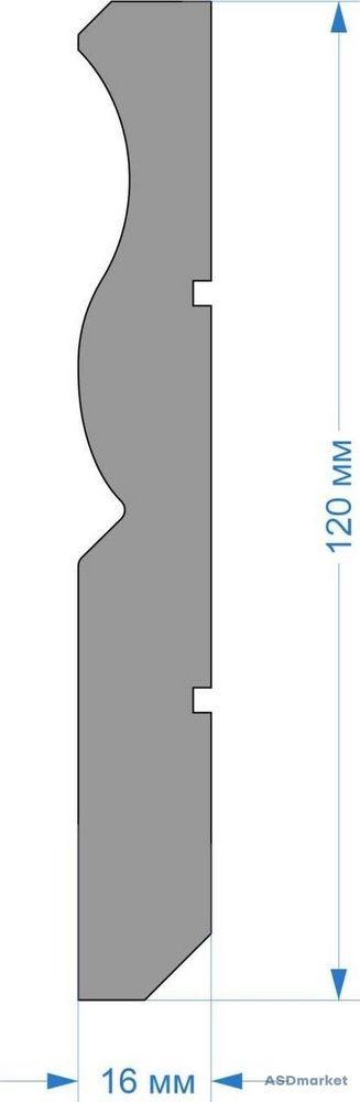 Плінтус Paсioli MDF PMP017