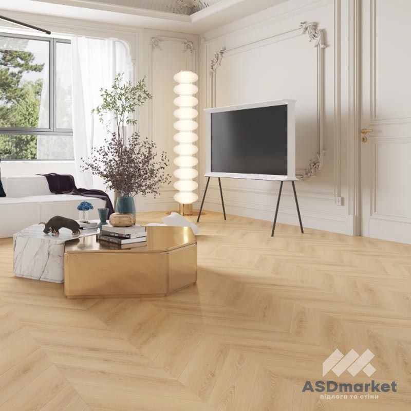 Виниловый SPC ламинат Nomad Flo Premium Chevron (елка) Acari NF10651