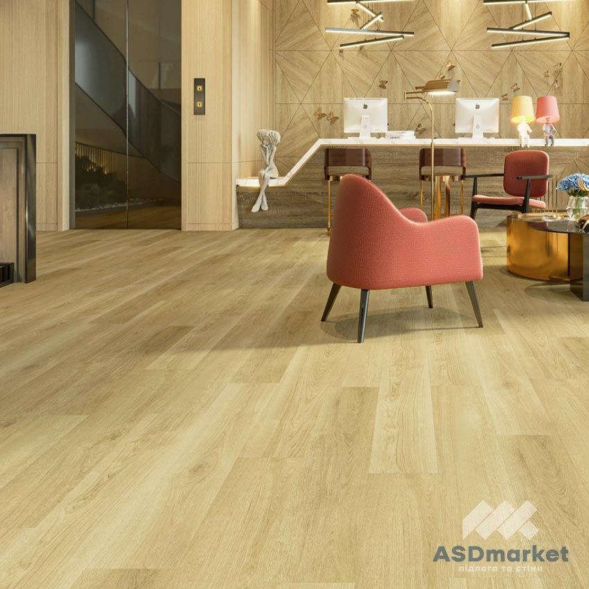 Вінілова підлога клейова Novocore Legacy Oak 7590 LVT HB
