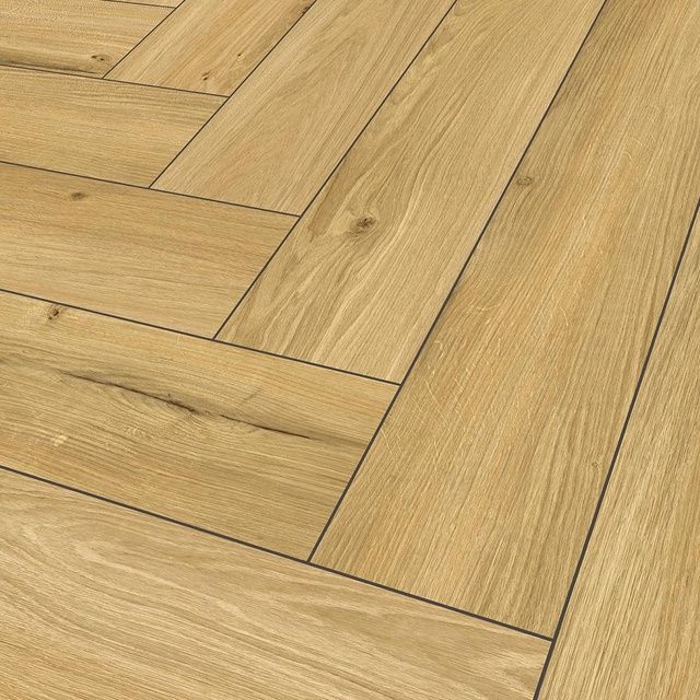 Виниловый SPC Ламинат Falquon The Floor Herringbone Honey Oak P7001